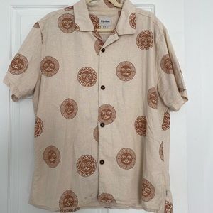 Rhythm Button Down Shirt Mens Large